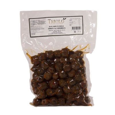olive nere condite arrabbiata